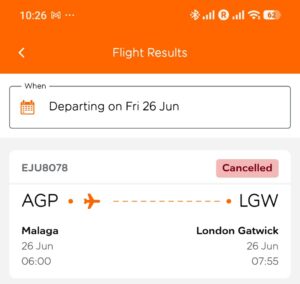Message from easyJet.