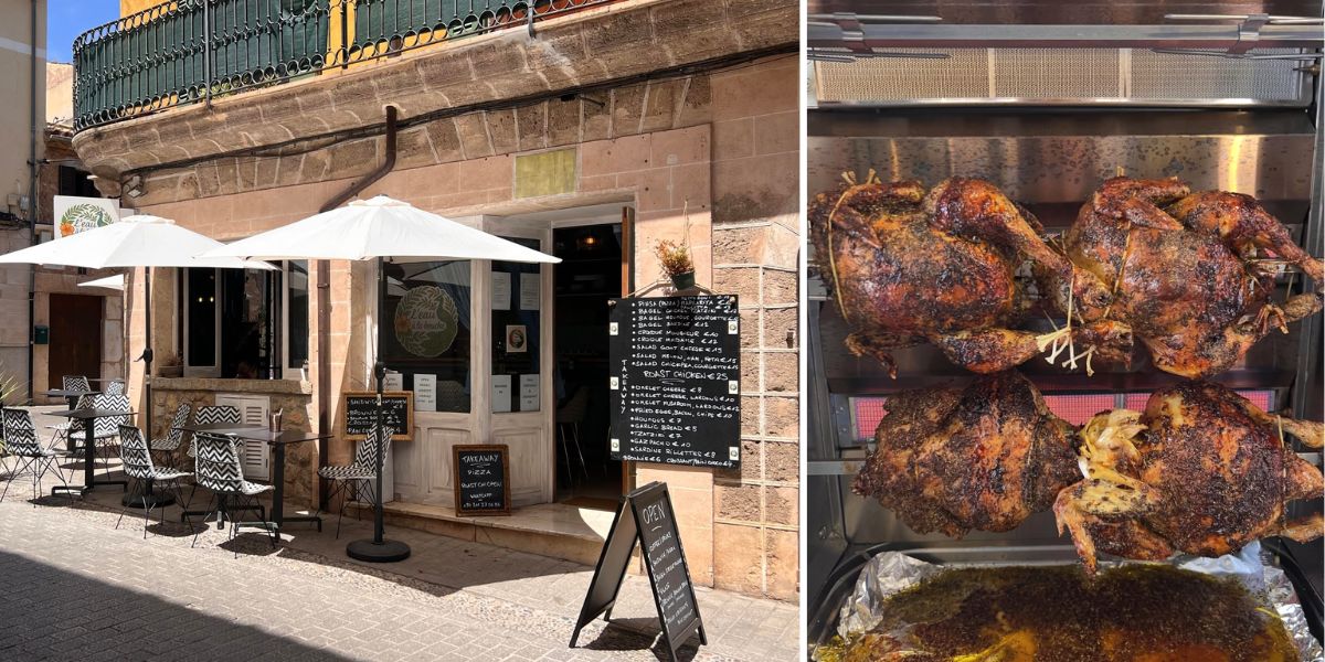 French-inspired home cooking and rotisserie chicken in the heart of Alaró