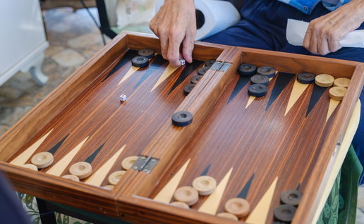 Backgammon board