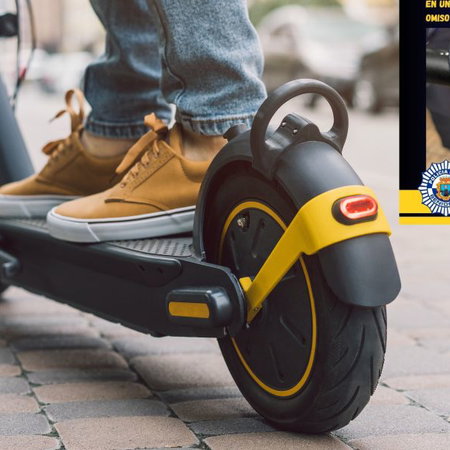 High-speed e-scooter chase in benidorm