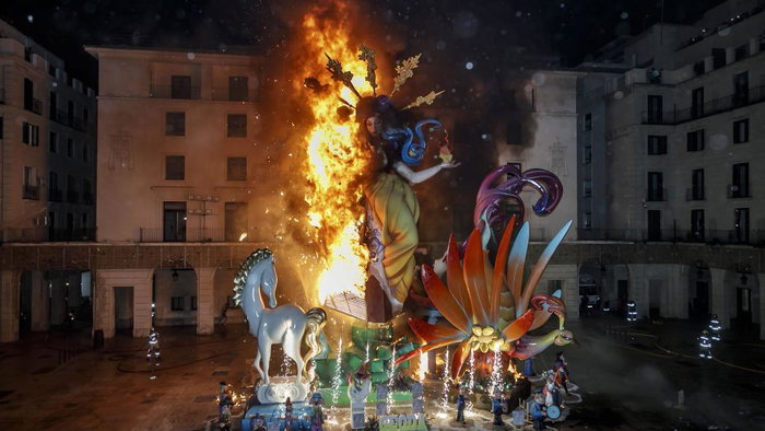 More than two million people filled the streets of Alicante for its Hogueras.