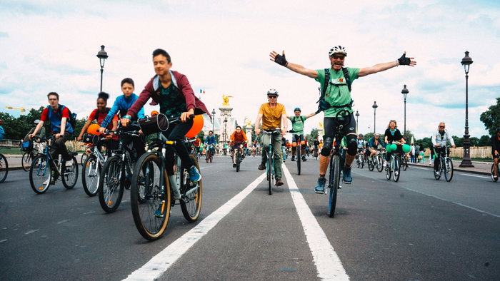 Cyclists.