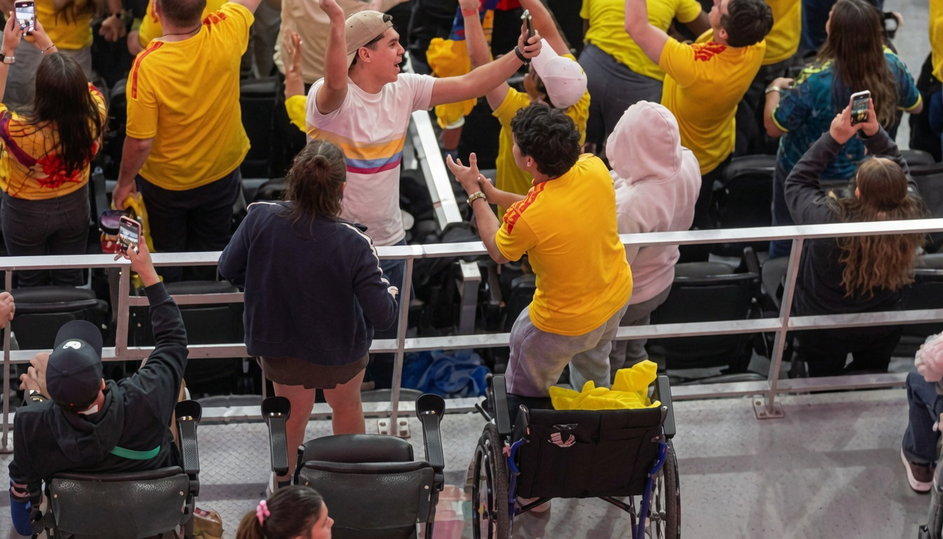 World Cup ‘miracle’ leaves social media baffled as Colombian fans leap from wheelchairs to celebrate goal