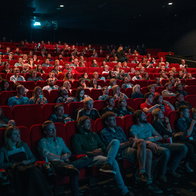 A full cinema.