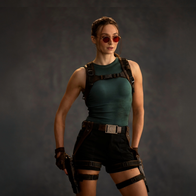 Sophie Turner as Lara Croft in Amazon Prime's Tomb Raider series