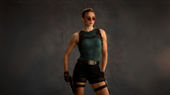 Sophie Turner as Lara Croft in Amazon Prime's Tomb Raider series