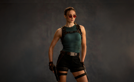 Sophie Turner as Lara Croft in Amazon Prime's Tomb Raider series