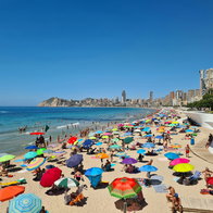 A Benidorm beach.