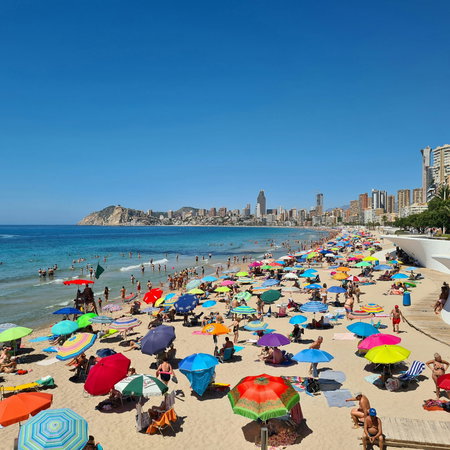A Benidorm beach.