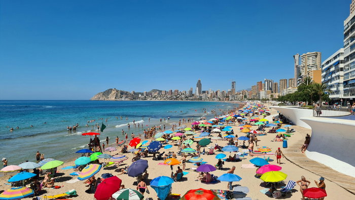 A Benidorm beach.