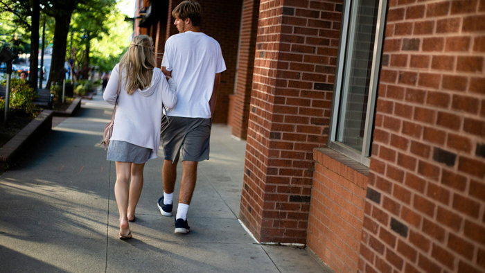 A young couple.