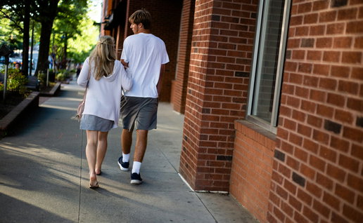 A young couple.