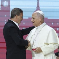 Antonio Banderas and Pope Leo
