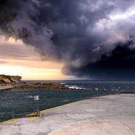First of the summer storms arrive to Spain.