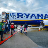 Boarding a Ryanair flight with kids