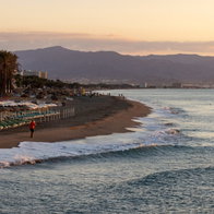 Bajondillo beach in Torremolinos.