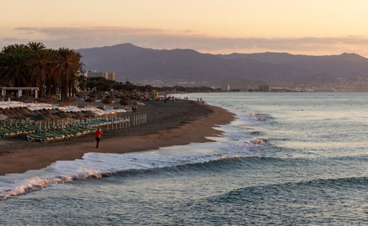 Bajondillo beach in Torremolinos.