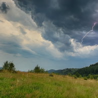 Summer storms end June in Spain.