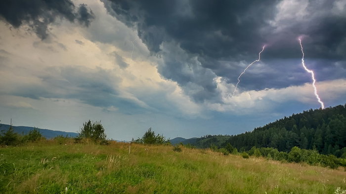 Summer storms end June in Spain.