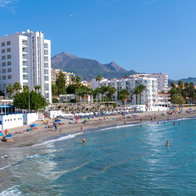 Torrecilla beach in Nerja.