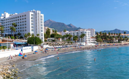 Torrecilla beach in Nerja.
