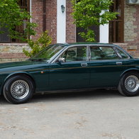 Jaguar XJ Sovereign car on the city street