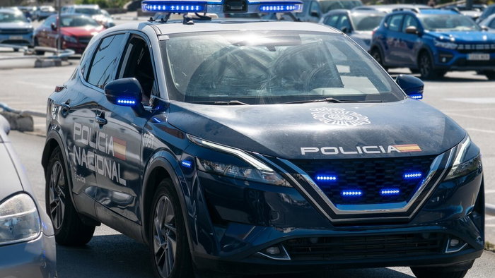 Policia Nacional vehicle.