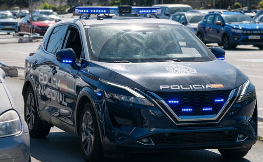 Policia Nacional vehicle.
