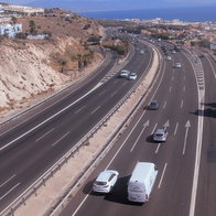A-7 motorway passing Benalmadena.