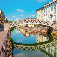 The Naviglio Grande Canal in Milan