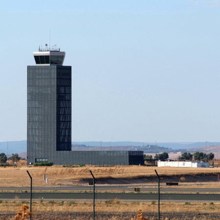 The control tower of an airport in Spain