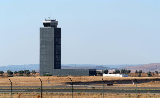 The control tower of an airport in Spain