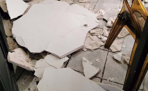 Sopranos restaurant Benalmadena ceiling collapse