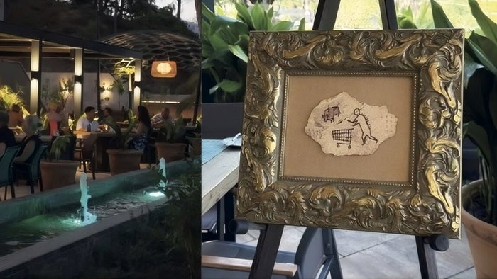 Coto restaurant with Banksy.