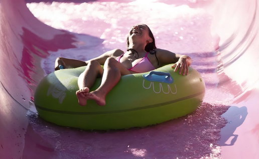 One of the slides at Aquamijas.