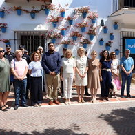 Minute of silence outside Marbella town hall.