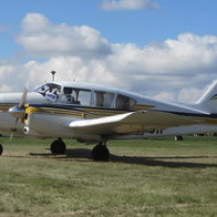 The Piper PA-23 plane in Sevilla