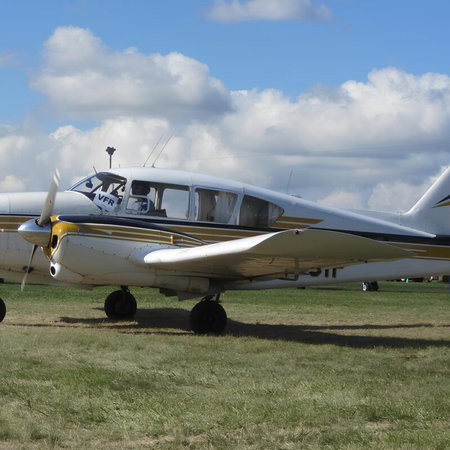 The Piper PA-23 plane in Sevilla