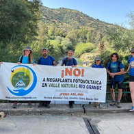 protest of the Asociación Valle Natural Río Grande