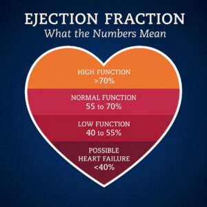graph demonstrating ejection fraction