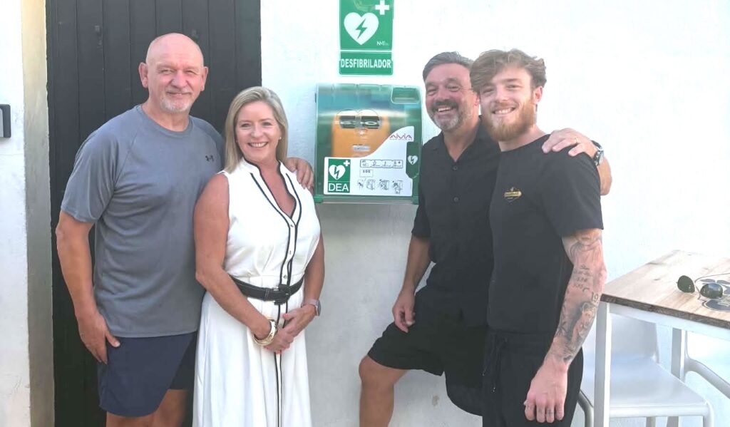 Don’t be a man: 70 walkers raise money for defibrillators and free PSA tests on Costa del Sol