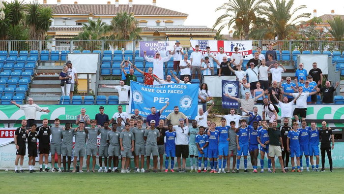 The hard life of Peterborough United in Spain.