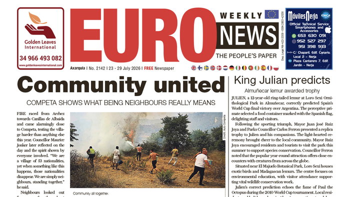 Axarquia 23 – 29 July 2026 Issue 2142