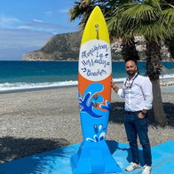 Almunecar surf board showers