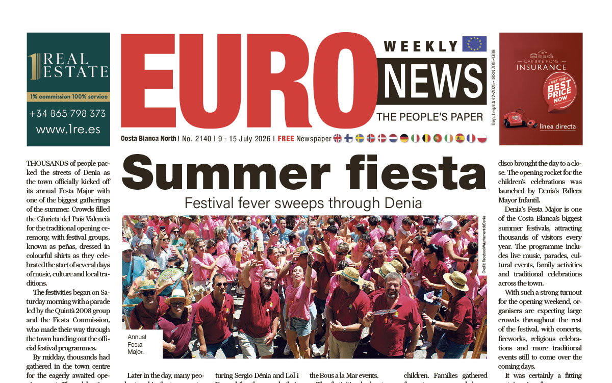 Costa Blanca North newspaper 9 - 15 Jul 2026
