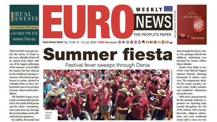 Costa Blanca North 9 – 15 July 2026 Issue 2140