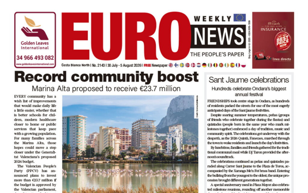 Costa Blanca North newspaper 30 Jul - 5 Aug 2026