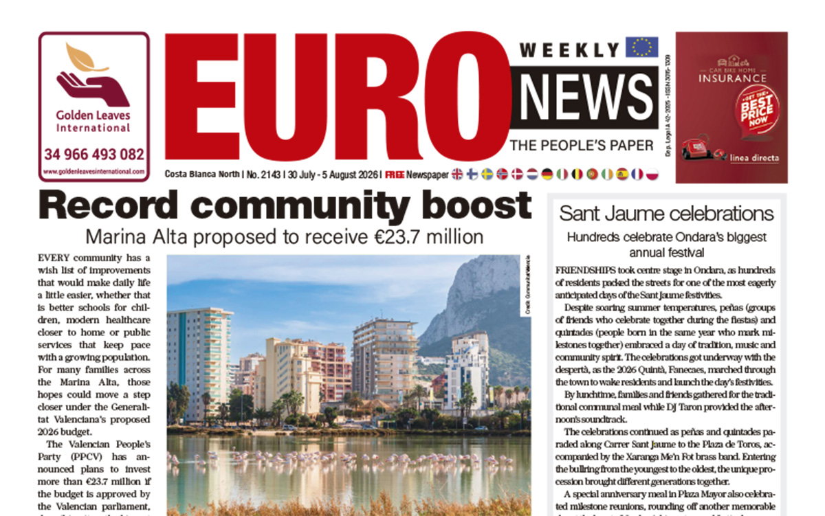 Costa Blanca North newspaper 30 Jul - 5 Aug 2026