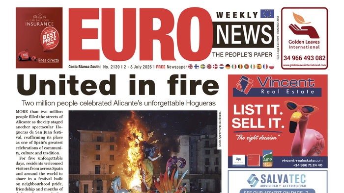 Costa Blanca South 2 – 8 July 2026 Issue 2139
