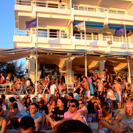 A party in Ibiza.